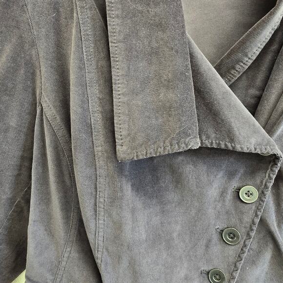 Lane Bryant Corduroy Jacket Size 16 – Geometric Cut, Structured, Chic Layering - Picture 5 of 6